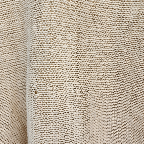 Crea Concepts Women's Cutout Neckline Knitted Open Cardigan Sweater- S - Picture 4 of 8